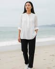 Coastal Breeze Pintuck Blouse