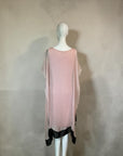 Pink Sheer Kimono Dress
