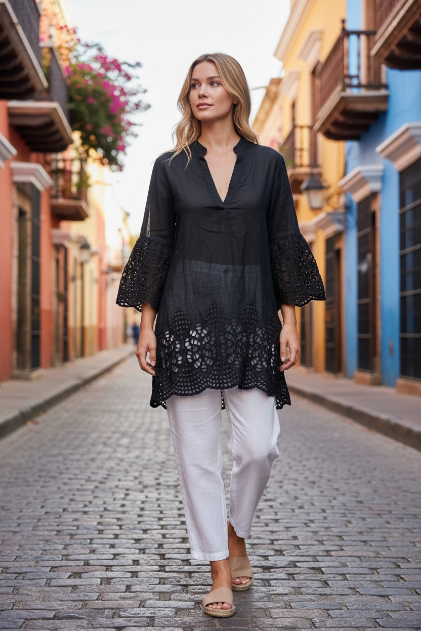 Black Lace Resort Top