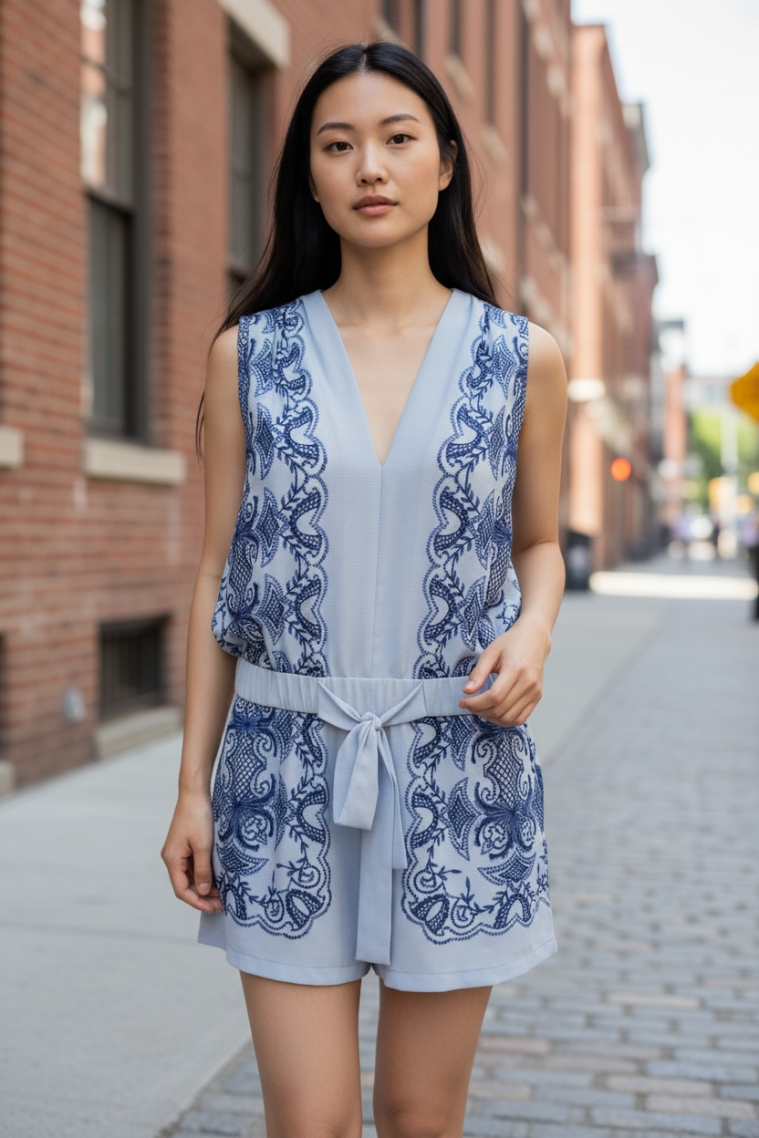 BCBGMaxAzaria "Vance" Romper