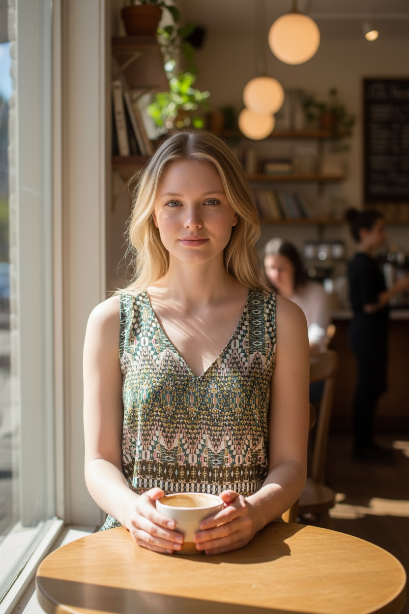 Boho Mosaic Sleeveless Top