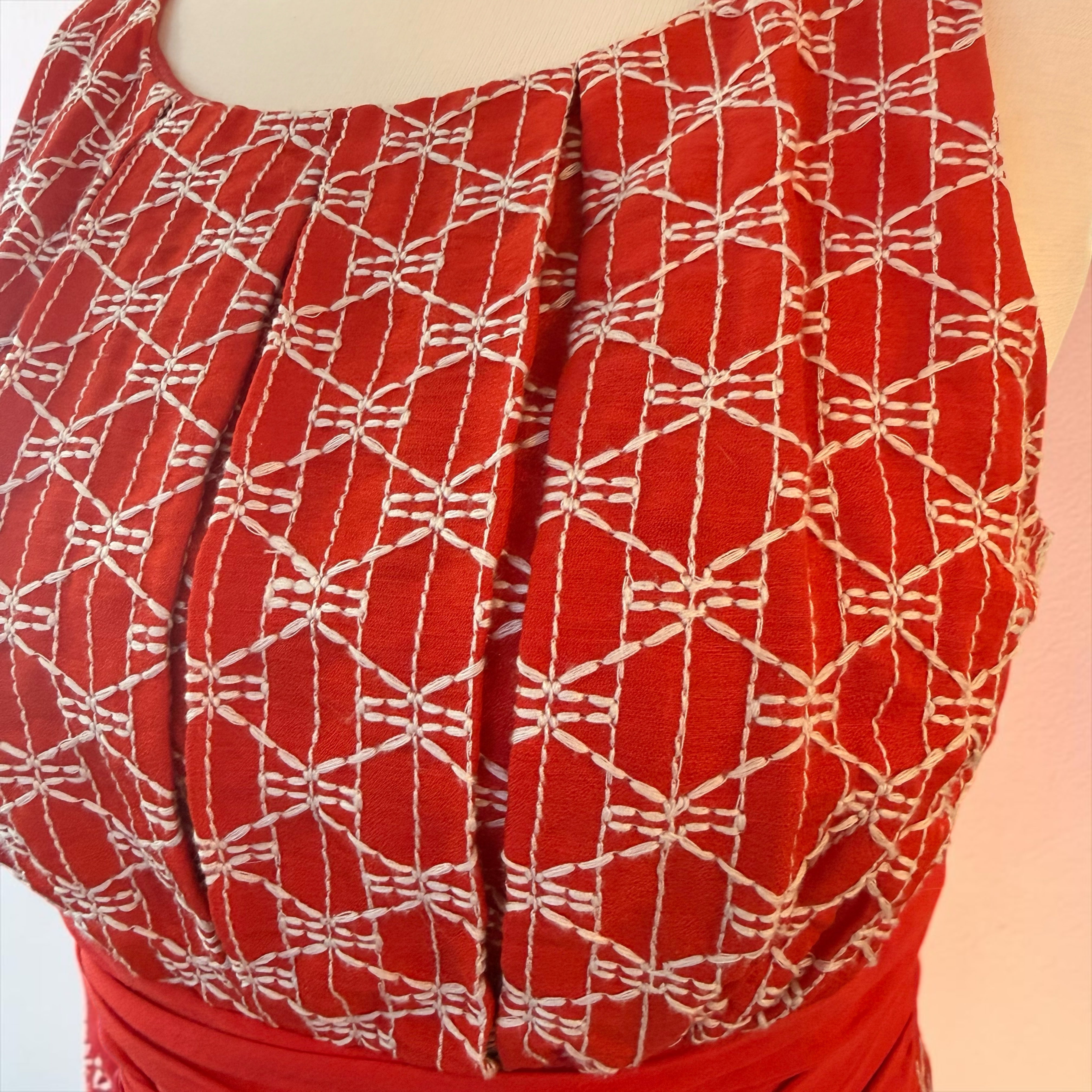 “It’s Time for a Kiki” Red Pleated Dress