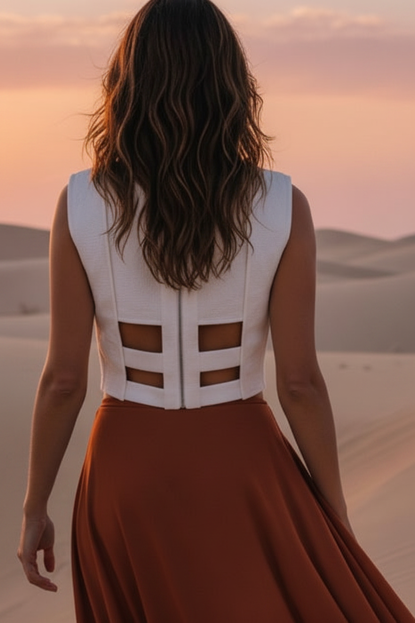 BCBG MaxAzaria “Nyella” Cross Top