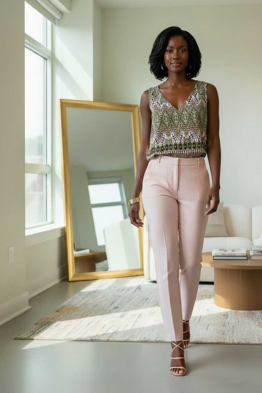 Boho Mosaic Sleeveless Top
