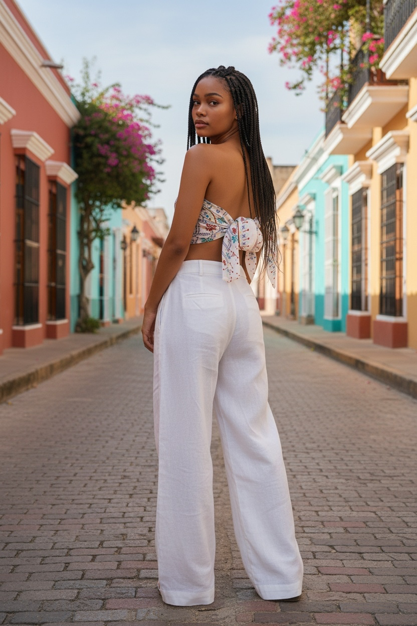 Iris Ivory Linen Pants