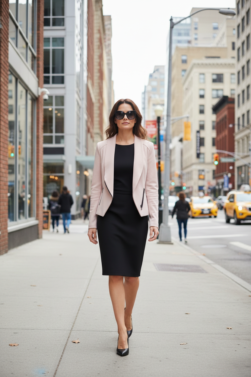 Blush Moto Style Jacket