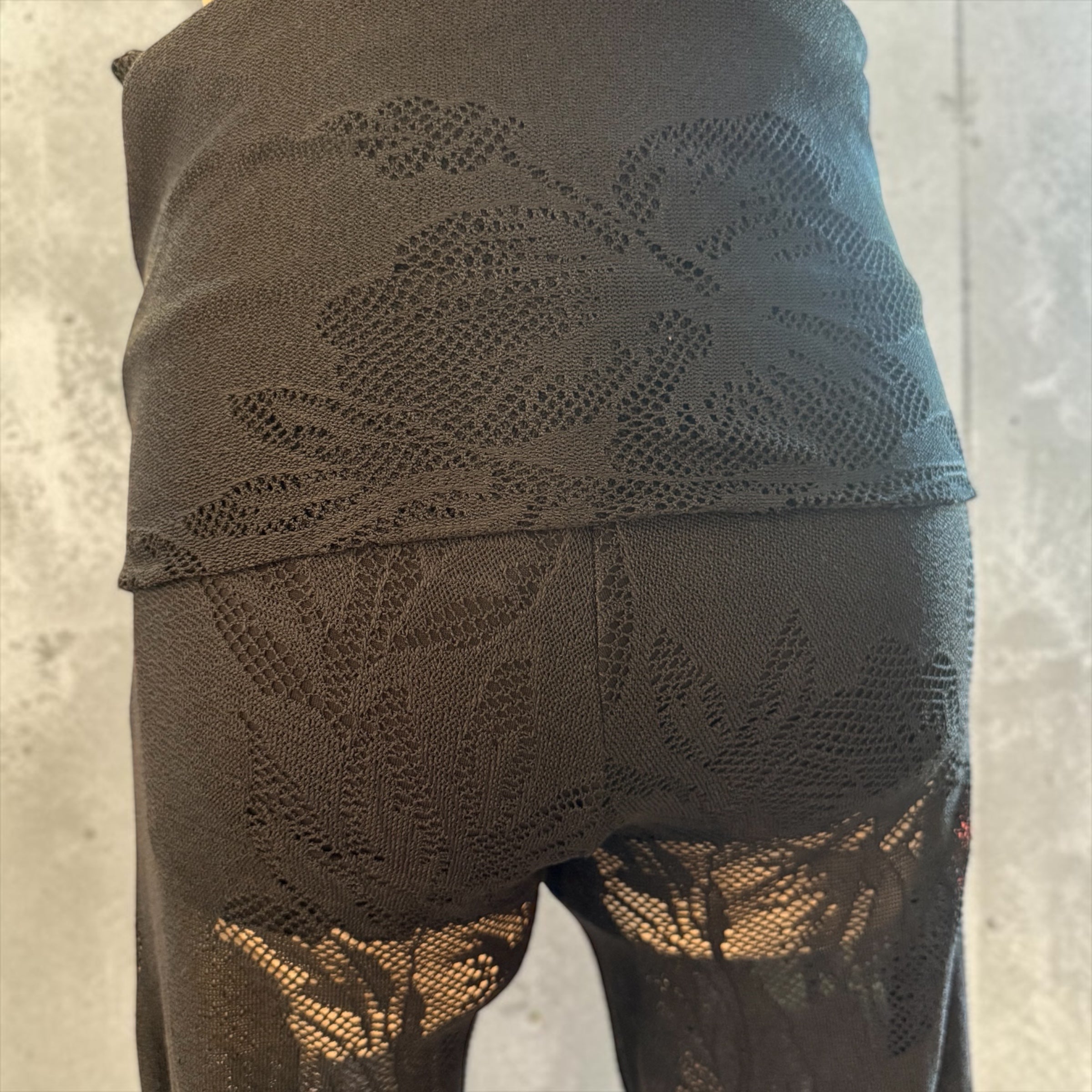 Lace Foldover Pants