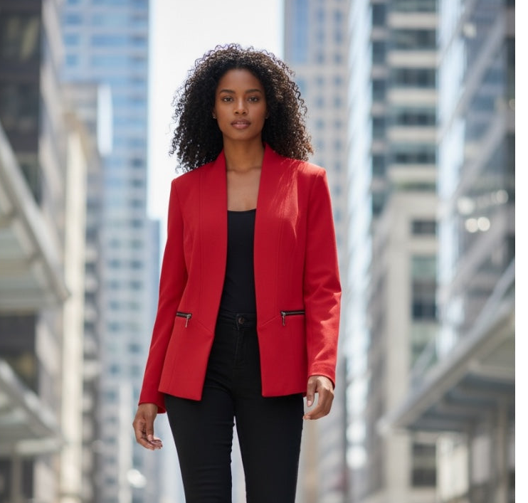 Scarlet Power Blazer